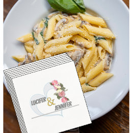 Personalisierte Hochzeit Napkins Serviette