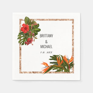 Personalisierte Hochzeit Napkins Serviette
