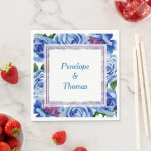 Personalisierte Hochzeit- oder Duschnapkins