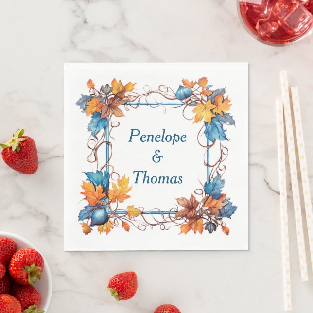 Personalisierte Hochzeit- oder Duschnapkins Serviette (Beispiel)