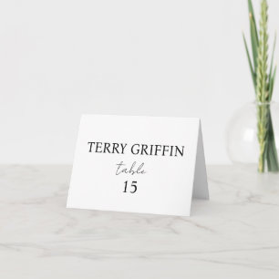 Personalisierte Hochzeit-Platzkarten Tisch Namenss Dankeskarte