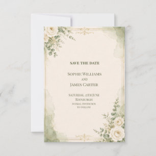 Personalisierte Hochzeit - Rettet das Datum Save The Date