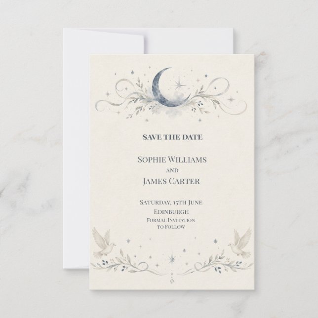 Personalisierte Hochzeit Save the Date (Vorderseite)