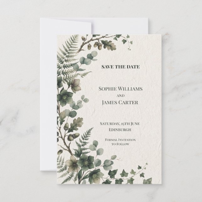 Personalisierte Hochzeit - Save the Date (Vorderseite)