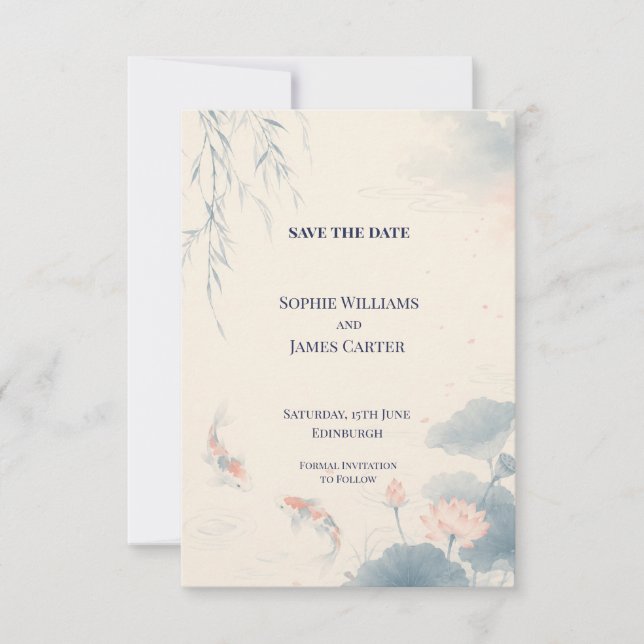 Personalisierte Hochzeit - Save the Date (Vorderseite)