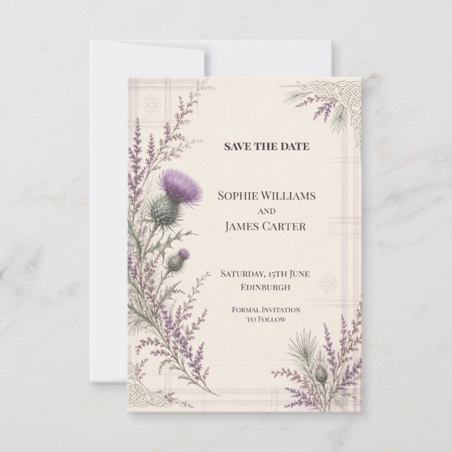 Personalisierte Hochzeit - Save-the-Date-Karte Save The Date (Vorderseite)