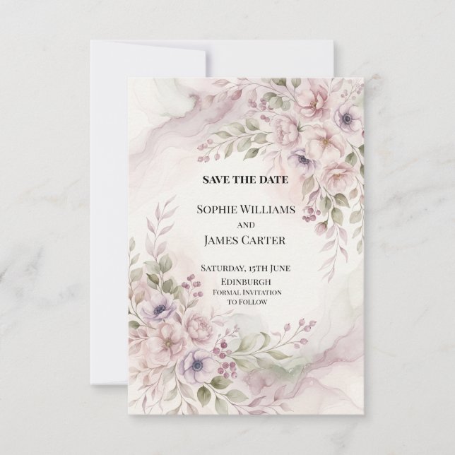 Personalisierte Hochzeit - Save-the-Date-Karte Save The Date (Vorderseite)