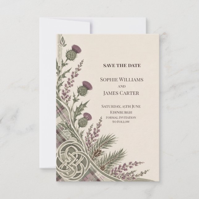 Personalisierte Hochzeit - Save-the-Date-Karte Save The Date (Vorderseite)