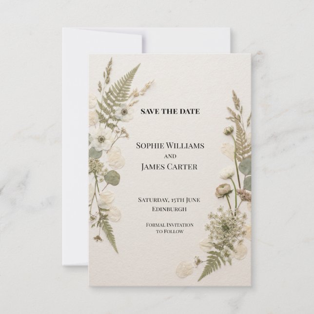 Personalisierte Hochzeit - Save-the-Date-Karte Save The Date (Vorderseite)