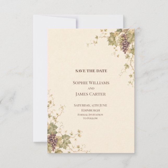 Personalisierte Hochzeit - Save-the-Date-Karte Save The Date (Vorderseite)
