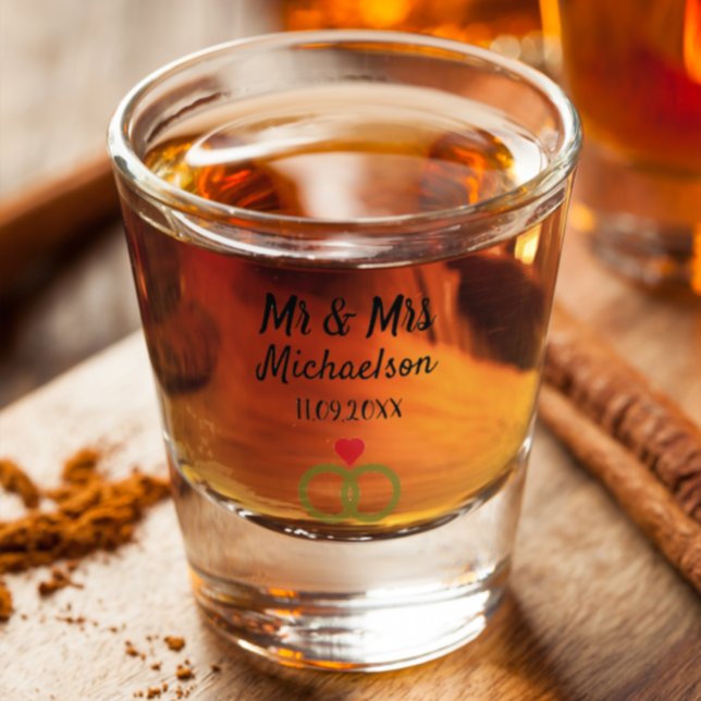 Personalisierte Hochzeit Schnapsglas (Von Creator hochgeladen)