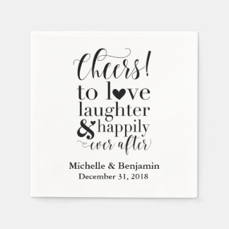 Personalisierte Hochzeit von Napkins - Beifall für Serviette