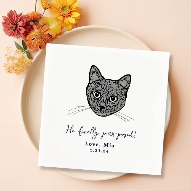Personalisierte Hochzeit von Napkins mit schwarzer Serviette (Von Creator hochgeladen)