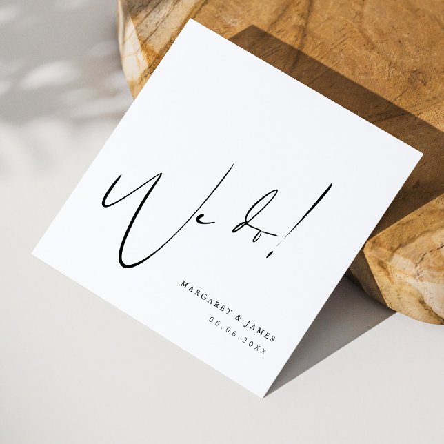 Personalisierte Hochzeit von Napkins mit Wir mache Serviette (Personalized Wedding Napkins with We Do Design)