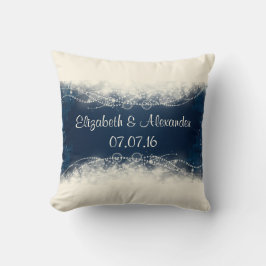 Personalisierte Hochzeit von Pearls Kissen