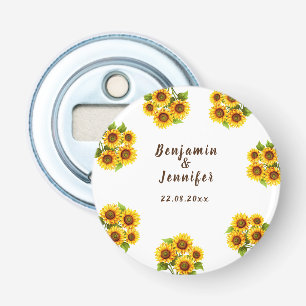 Personalisierte Hochzeit von rustikalen Morgenblum Flaschenöffner