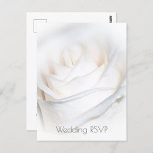 Personalisierte Hochzeit von White Rose Postkarte