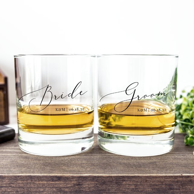 Personalisierte Hochzeit Whiskyglas (Von Creator hochgeladen)