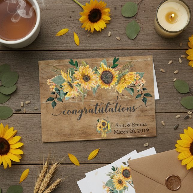 Personalisierte Hochzeiten Glückwunsch Rustikales  (Von Creator hochgeladen)