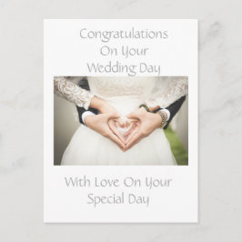 Personalisierte Hochzeiten Herzlichen Glückwunsch Postkarte