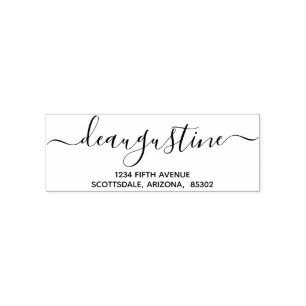 Personalisierte Hochzeiten usw. Rücksendeadresse Permastempel