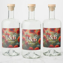 Personalisierte Hochzeiten von Roten Poppies