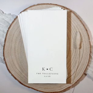 Personalisierte Hochzeits-Badezimmer-Servietten fü Serviette