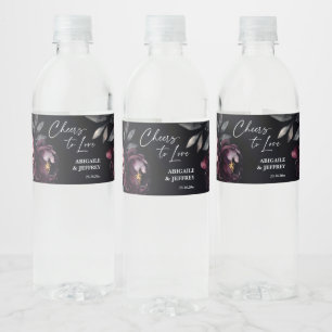 Personalisierte Hochzeitsdame Wasserflaschenetikett