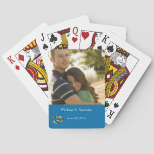 Personalisierte Hochzeitsdatum Spielkarten