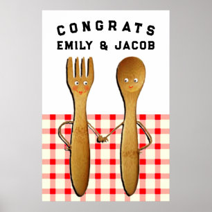 Personalisierte Hochzeitsdekoration Poster