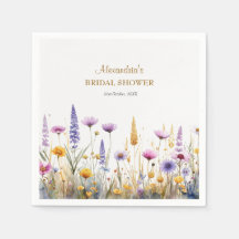 Personalisierte Hochzeitsdusche Wildblumen