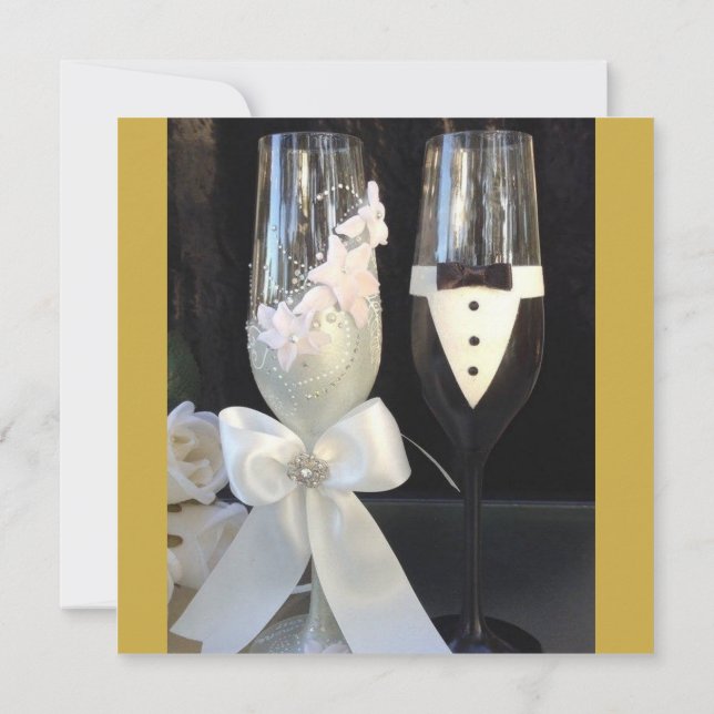 Personalisierte Hochzeitseinladung Einladung (Rückseite)