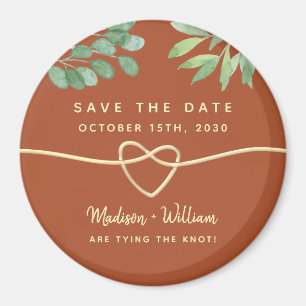 Personalisierte Hochzeitseinladung zum Merken des Magnet