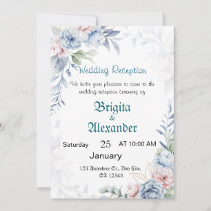 Personalisierte Hochzeitseinladungen Feiertagskarte