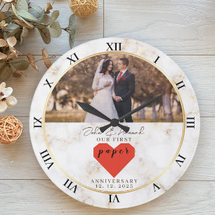 personalisierte Hochzeitsfeier Große Wanduhr