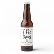 Personalisierte Hochzeitsfeier I Do Brews