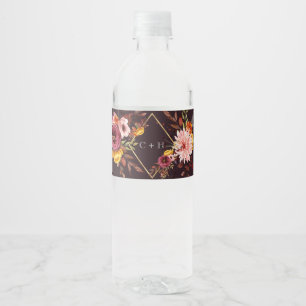 Personalisierte Hochzeitsflaschen Wasserflaschenetikett