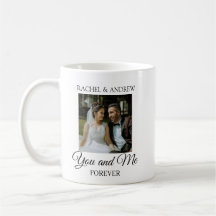 Personalisierte Hochzeitsfoto-Kaffeetasse | Benutz