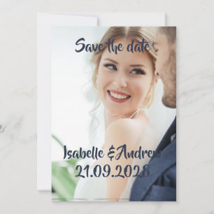 personalisierte Hochzeitsfoto Save-the-Date-Karte Save The Date