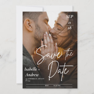 personalisierte Hochzeitsfoto Save-the-Date-Karte Save The Date