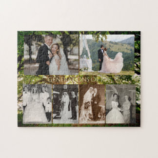 Personalisierte Hochzeitsfotos Generationen der Fr Puzzle