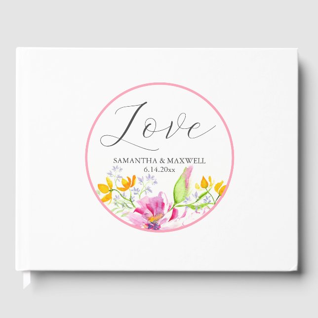 Personalisierte Hochzeitsgast-Bücher Gästebuch (Vorderseite)