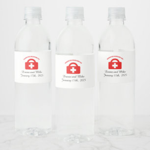 Personalisierte Hochzeitshangover-Erholung Wasserflaschenetikett