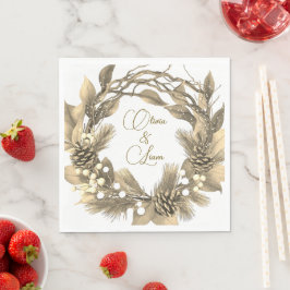 Personalisierte Hochzeitsnapkins Serviette