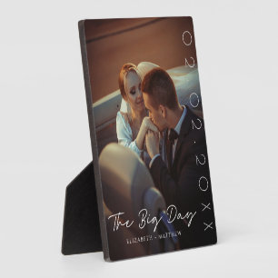 Personalisierte Hochzeitsplatz Foto   Der große Ta Fotoplatte