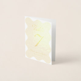 Personalisierte Hochzeitsplatzkarten Folienkarte