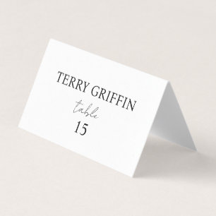 Personalisierte Hochzeitsplatzkarten Tisch Namenss
