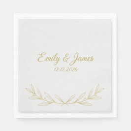Personalisierte Hochzeitsservietten | Individuell Serviette