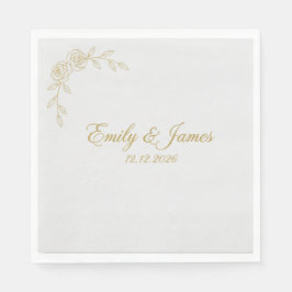 Personalisierte Hochzeitsservietten | Individuell Serviette