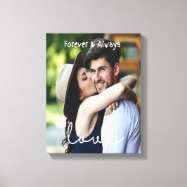 Personalisierte Hochzeitsskripte-Leinwand Leinwanddruck